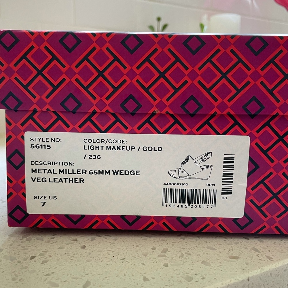 Tory Burch Miller Wedge Sandals - Picture 3 of 7